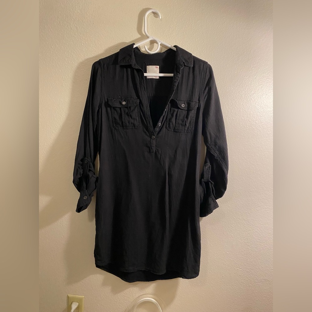 Simple black shirt dress from Target